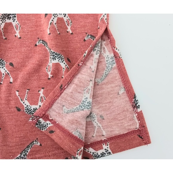 Comfort Code Cuddl Duds Nightgown Women's Size XS Red Giraffe Pockets Pull-on - Picture 7 of 12